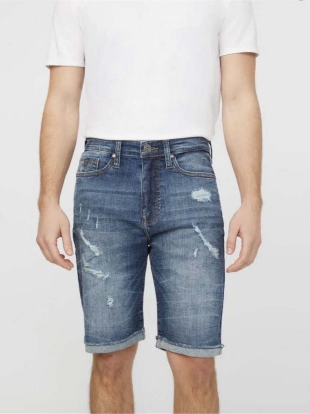 Guess‎ Men’s Distressed Denim Shorts